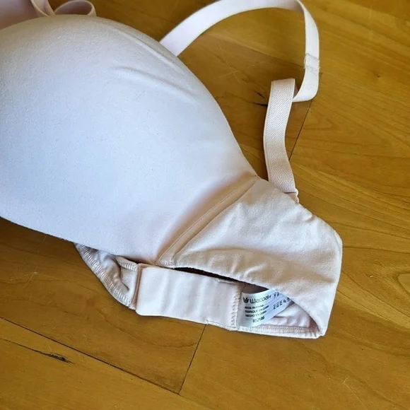 Like New Wacoal how perfect wire-free bra 36C T-shirt bra microfiber light PINK - Picture 9 of 9